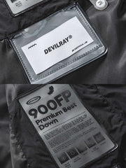 製品画像
アメリカンスタイルのダブルブレストスーツカラー中長丈ダウンの全体展示図。クラシックなデザインと高い保温性を兼ね備えた冬の必須アイテム。
詳細画像
スーツカラーとダブルブレストデザインのディテールクローズアップ。洗練されたフォーマルさと実用性を兼ね備えたデザインが際立つ。