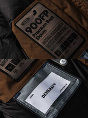 製品画像:
M51パーカー ダウンジャケット、レトロなミリタリーデザインと現代的なシルエットを融合した全体展示、秋冬に最適な保温性のあるアイテム
詳細画像:
フィッシュテールカットと取り外し可能なファー襟のディテール、ミリタリーデザインを強調するデザインポイント