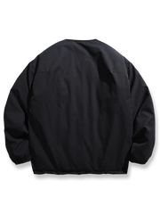 リバーシブル 波形キルティング Vネック ダウン