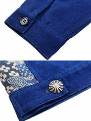 古布パッチワーク ベルベットジャケット