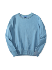 藍染め クルーネックスウェット