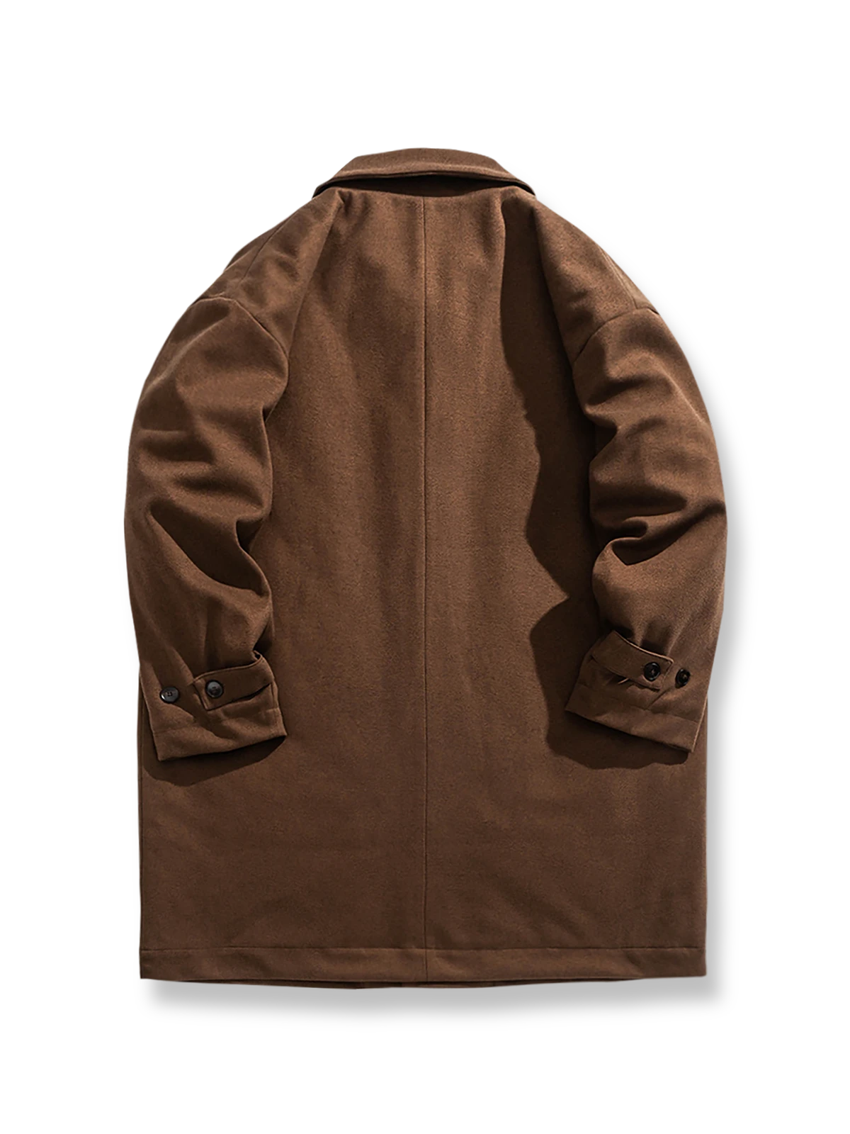 製品画像
「ブラックとコーヒーブラウンの2色展開ヘリンボーン柄中綿ロングコート全体像。クラシックなデザインと優れた保温性を備えた冬の必須アイテム」
詳細画像
「ヘリンボーン柄ロングコートのキルティング加工された内側とクラシックなボタンディテールのクローズアップ」