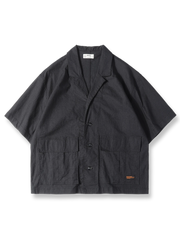 キューバカラー ワークシャツ半袖