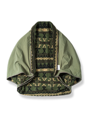 収納可能 フリースブランケットジャケット