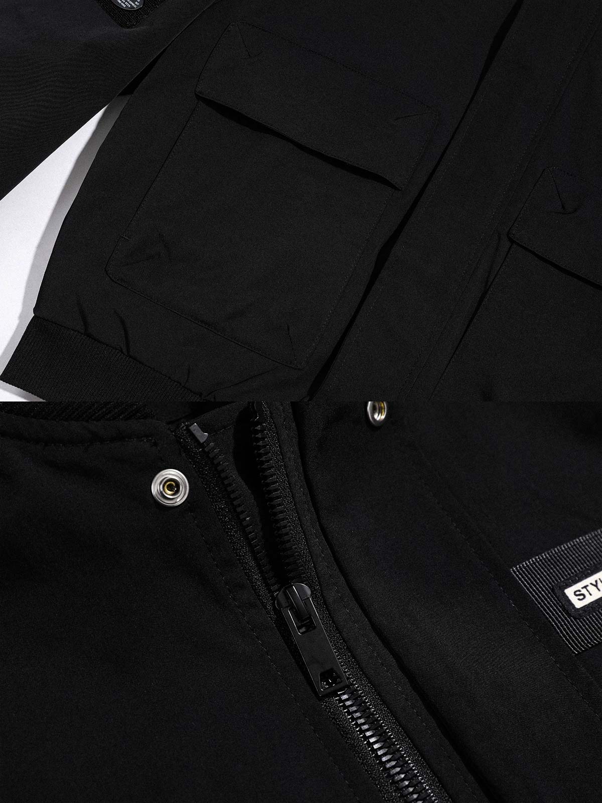 製品画像
クラシックなMA-1フライトジャケットの進化版。ミリタリースタイルと現代的な実用デザインを融合し、刺繍ワッペンや防風・撥水機能が特徴的。アウトドアにも対応できる実用的でファッション性の高いアイテム。
詳細画像
肩と腕に施された複数の刺繍ワッペンが、ミリタリー感を強調。特殊加工を施した生地が防風・撥水機能を提供し、リブ編みの袖口と裾が保温性を高めています。進化したMA-1デザインで、より機能的かつスタイリッシュ。