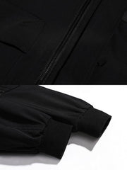 製品画像
クラシックなMA-1フライトジャケットの進化版。ミリタリースタイルと現代的な実用デザインを融合し、刺繍ワッペンや防風・撥水機能が特徴的。アウトドアにも対応できる実用的でファッション性の高いアイテム。
詳細画像
肩と腕に施された複数の刺繍ワッペンが、ミリタリー感を強調。特殊加工を施した生地が防風・撥水機能を提供し、リブ編みの袖口と裾が保温性を高めています。進化したMA-1デザインで、より機能的かつスタイリッシュ。