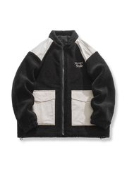 ススタンドカラー ボア フリース ジャケット