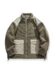 ススタンドカラー ボア フリース ジャケット