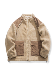ススタンドカラー ボア フリース ジャケット