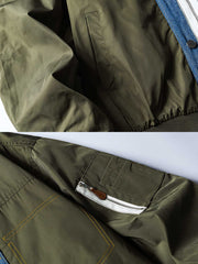 製品画像:
フライトジャケットとデニムの要素を融合したパッチワークデザイン。クラシックなフライトジャケットのカッティングに、デニム素材のラペルと前立てを組み合わせ、個性的で鮮明なレイヤード感を演出。耐久性のある素材で仕立てられ、秋冬シーズンに適した防風性を持つ多用途ジャケット。
詳細画像:
デニムとフライトジャケットを融合させたユニークなパッチワークデザイン。伸縮性のある袖口と裾で快適な着心地を提供し、機能的なポケットが実用性を兼ね備える。耐久性のある表地で、風を防ぎつつ、秋冬の季節に最適。