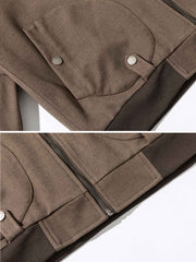 藍染・コーデュロイパッチワークジャケット