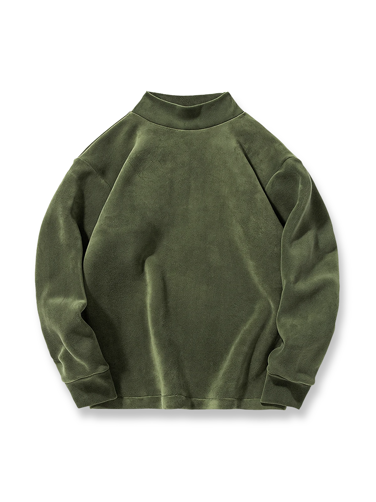 製品画像:
フリース素材を使用したモックネックスウェット。5色展開で、柔らかな手触りと優れた保温性が特徴。厚手でありながら、着心地は快適で、レイヤードスタイルにも最適なデザイン。
詳細画像:
中厚のフリース素材を採用し、伸縮性に優れたモックネックスウェット。防風性と保温性を兼ね備え、ルーズフィットのシルエットで快適な着心地。ポリエステル94.6%とスパンデックス5.4%の配合により、柔軟で動きやすい。