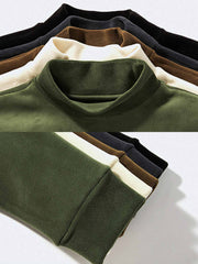 製品画像:
フリース素材を使用したモックネックスウェット。5色展開で、柔らかな手触りと優れた保温性が特徴。厚手でありながら、着心地は快適で、レイヤードスタイルにも最適なデザイン。
詳細画像:
中厚のフリース素材を採用し、伸縮性に優れたモックネックスウェット。防風性と保温性を兼ね備え、ルーズフィットのシルエットで快適な着心地。ポリエステル94.6%とスパンデックス5.4%の配合により、柔軟で動きやすい。