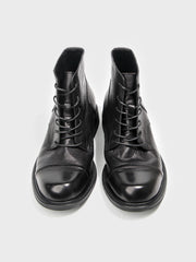 トップ牛革レザー ショートブーツ