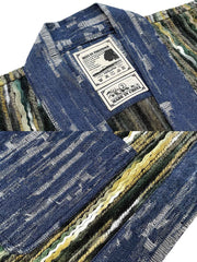 糸織り コットンデニム はんてん