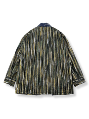 糸織り コットンデニム はんてん