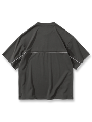 ヘンリーネックパネル 半袖シャツ