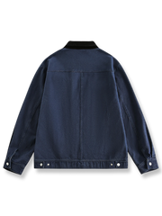 コーデュロイ襟デニムジャケット