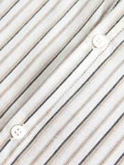 ストライプルーズフィットカジュアルシャツ