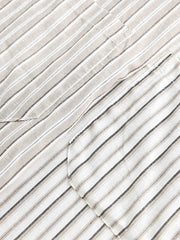 ストライプルーズフィットカジュアルシャツ