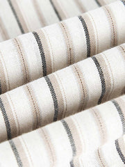 ストライプルーズフィットカジュアルシャツ