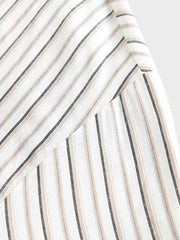 ストライプルーズフィットカジュアルシャツ