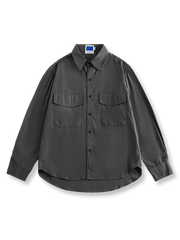 ソリッドカラーワークポケットシャツ