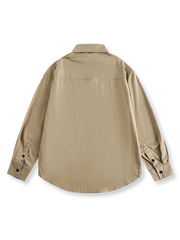 ソリッドカラーワークポケットシャツ