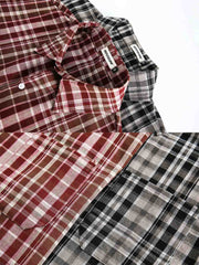 製品画像: チェック長袖シャツの正面図