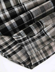 詳細画像: チェック柄のディテール図