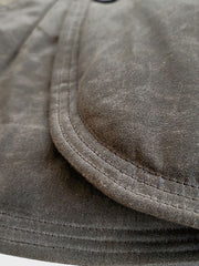 ワックス加工 ダブルブレストコート