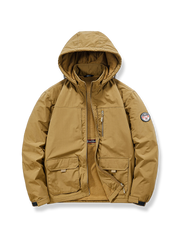 アウトドア バッジ付き防風ジャケット