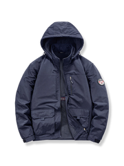 アウトドア バッジ付き防風ジャケット