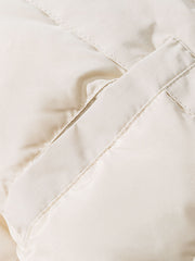 立体ポケットxフード付き ダウンジャケット