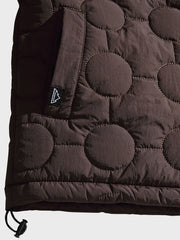 薄中綿・円形キルティングワークジャケット