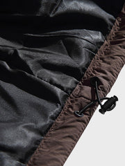 薄中綿・円形キルティングワークジャケット