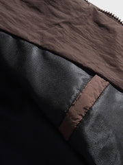 薄中綿・円形キルティングワークジャケット