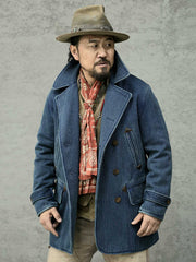 藍染 剣道ダブルブレストコート