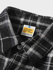 微起毛 3色展開タータンチェック柄ワークシャツ