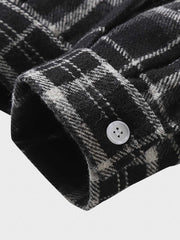 微起毛 3色展開タータンチェック柄ワークシャツ