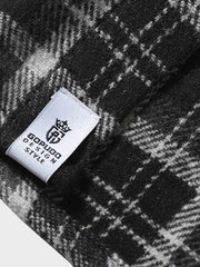 微起毛 3色展開タータンチェック柄ワークシャツ