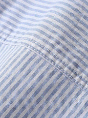 詳細画像:シンプルなストライプエンブロイダリーシャツの詳細画像