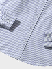 ストライプエンブロイダリーシャツ