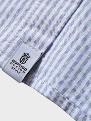 ストライプエンブロイダリーシャツ