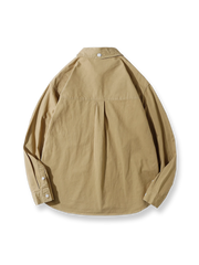 マルチカラー ゆったりフィット コットンシャツ