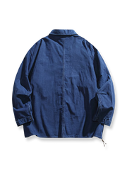 デニムコントラストノッチドラペルテーラードジャケット