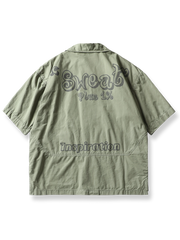 ドロップショルダー ワークシャツ