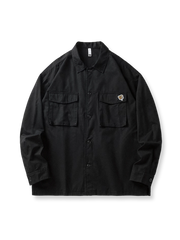 ビー刺繍ワークシャツ