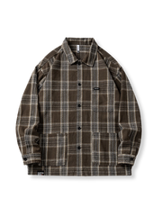 チェック柄ワークシャツ