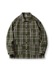 チェック柄ワークシャツ